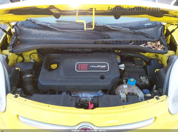 ZFBCFADH7GZ037430 2016 FIAT 500L Yellow უკანა ხედი