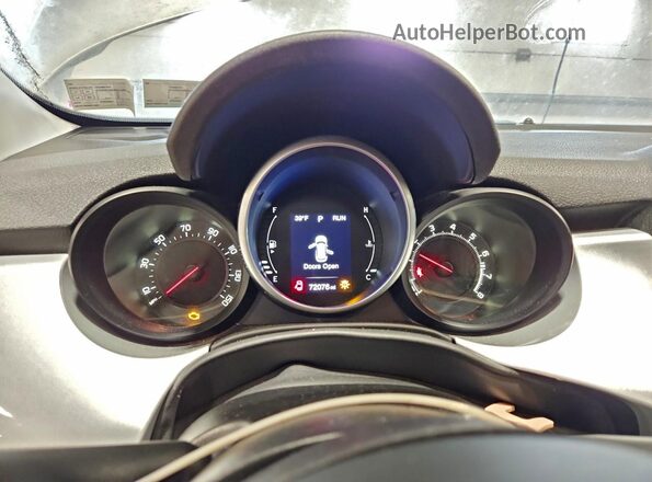 ZFBCFXABXHP541616 2017 FIAT 500X White Вид щитка приладів