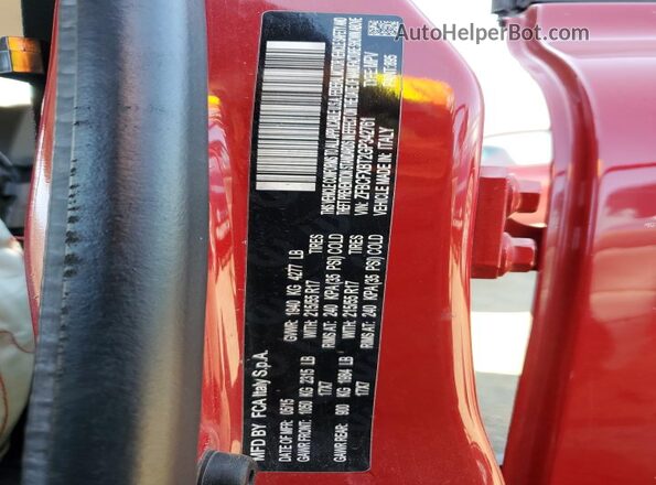 ZFBCFXBT2GP342761 2016 FIAT 500X Maroon Widok wnętrza 360 stopni