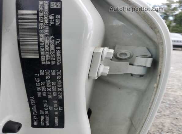 ZFBCFXCB4HP552754 2017 FIAT 500X White Widok naklejki z numerem VIN