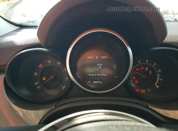 ZFBCFXDB1JP653108 2018 FIAT 500X Gray Սարքավորումների վահանակի տեսք