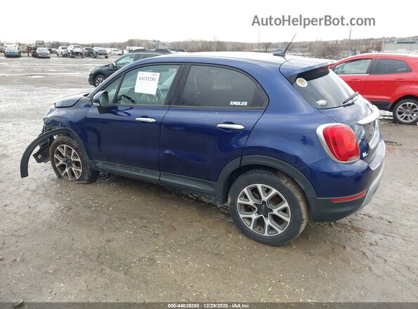 ZFBCFYCT3GP368774 2016 FIAT 500X Синий Задняя левая четверть