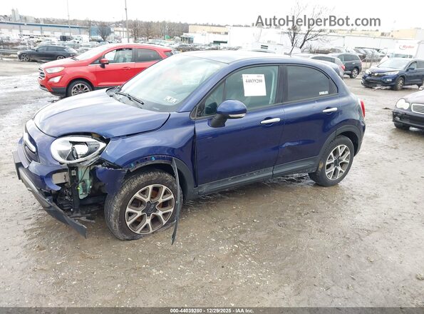 ZFBCFYCT3GP368774 2016 FIAT 500X Синий Передняя левая четверть