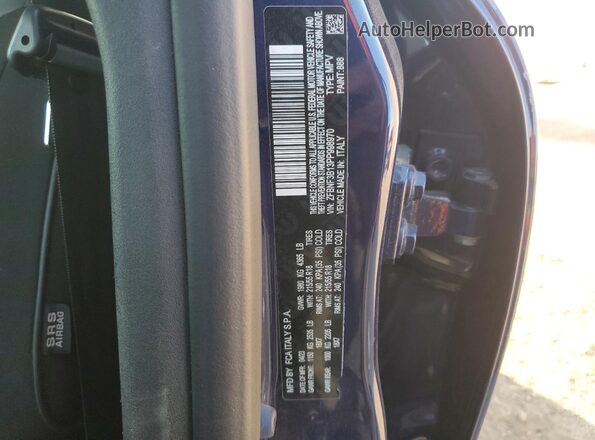 ZFBNF3B13PP998970 2023 FIAT 500X Blue VIN კოდის სტიკერის ხედი