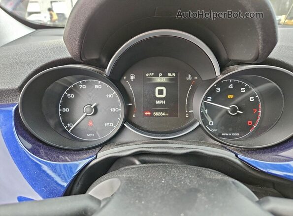 ZFBNFYA10LP872719 2020 FIAT 500X Blue Սարքավորումների վահանակի տեսք
