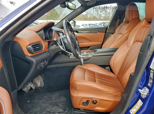 ZN661XUS1LX342353 2020 MASERATI LEVANTE Blue Widok wnętrza z przodu