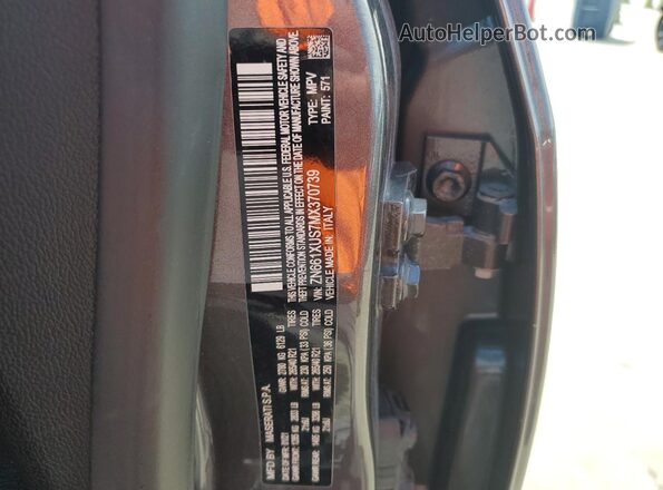 ZN661XUS7MX370739 2021 MASERATI LEVANTE Серый Вид наклейки с VIN-кодом
