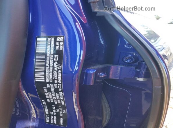 ZN682AVAXP7416321 2023 MASERATI GRECALE Blue VIN კოდის სტიკერის ხედი