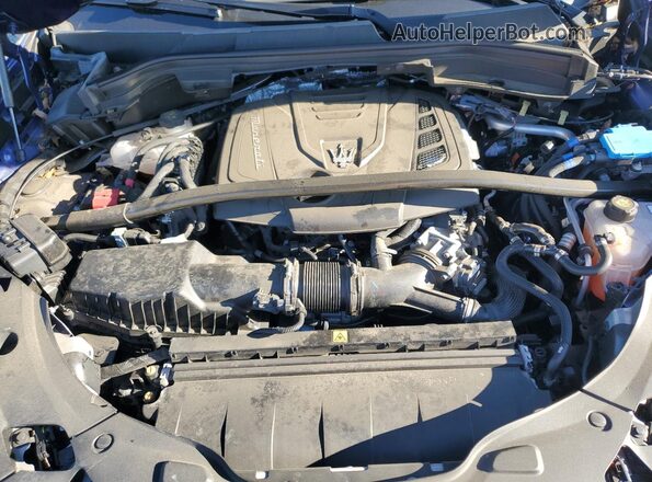 ZN682AVAXP7416321 2023 MASERATI GRECALE Blue ძრავის განყოფილების ხედი