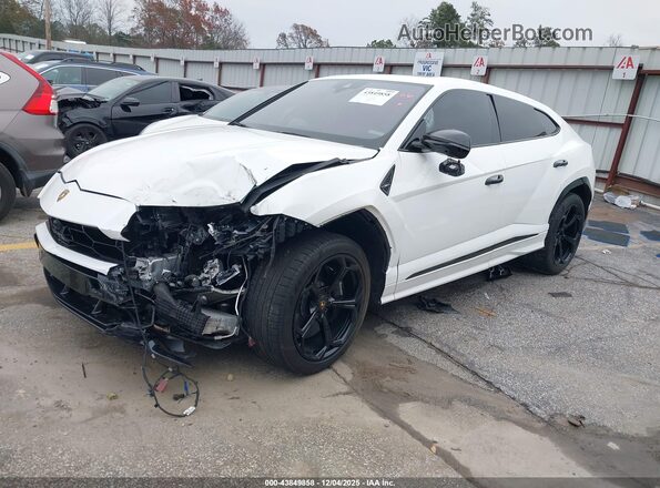 ZPBUA1ZL3KLA01106 2019 LAMBORGHINI URUS White წინა მარცხენა ხედი სამი მეოთხედიდან
