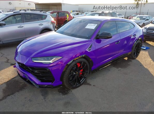 ZPBUA1ZL8MLA13335 2021 LAMBORGHINI URUS Purple Передня ліва чверть