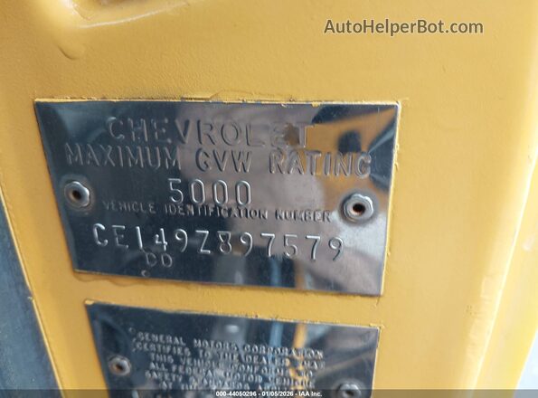 CE149Z897579      1970 CHEVROLET C10 Желтый Вид подкапотного пространства