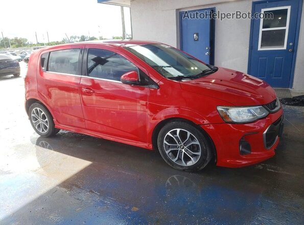 1G1JD6SB5H4142044 2017 CHEVROLET SONIC Red Widok z przodu