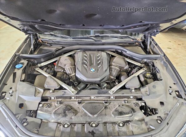 5UXCY8C06L9B21326 2020 BMW X6 Gray VIN კოდის სტიკერის ხედი