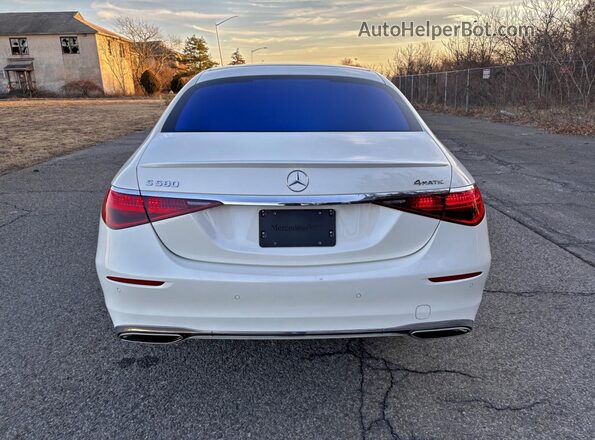 W1K6G7GB3NA078446 2022 MERCEDES-BENZ S Белый Вид сзади
