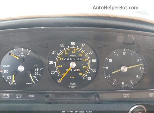 12319012010011    1979 MERCEDES-BENZ 300 Brown Vista de los asientos traseros