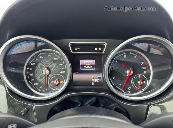 4JGDA5HBXHA992716 2017 MERCEDES-BENZ GLE Charcoal Vista del cuadro de instrumentos