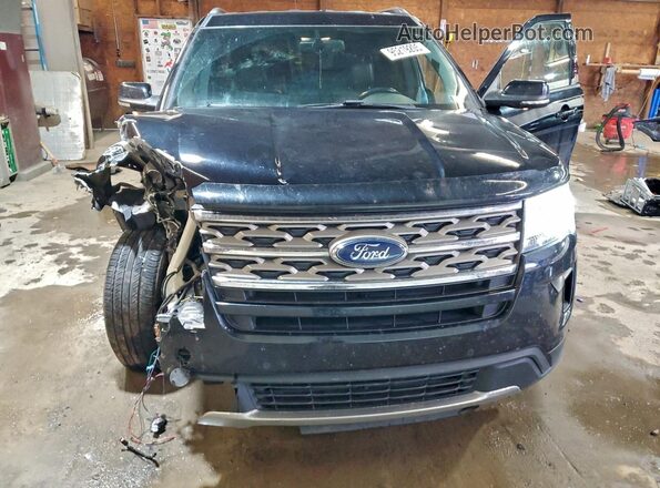 1FM5K8D83JGC04021 2018 FORD FORD EXPLORER Black Вид спереду