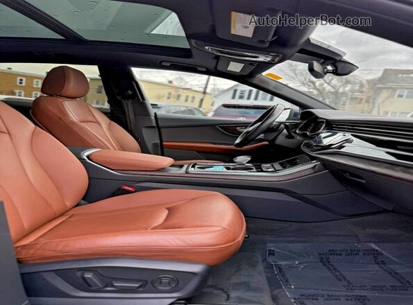 WA1EVAF19LD025211 2020 AUDI Q8 Gray Vista de los asientos traseros