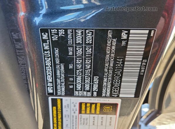 4JGED6EB9GA018441 2016 MERCEDES-BENZ GLE-CLASS Черный 
