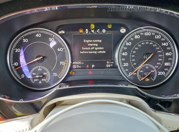 SJAAM2ZV0LC027884 2020 BENTLEY BENTAYGA Black უკანა სავარძლების ხედი