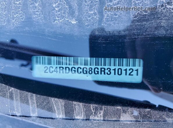 2C4RDGCG8GR310121 2016 DODGE CARAVAN Burgundy 