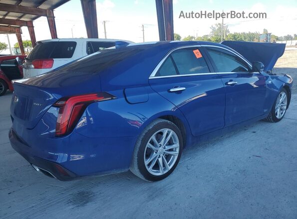 1G6DJ5RK7M0127093 2021 CADILLAC CT4 Синий Передняя правая четверть