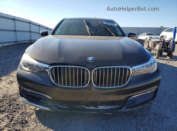 WBA7E2C52GG548096 2016 BMW 7 SERIES Black Rear view