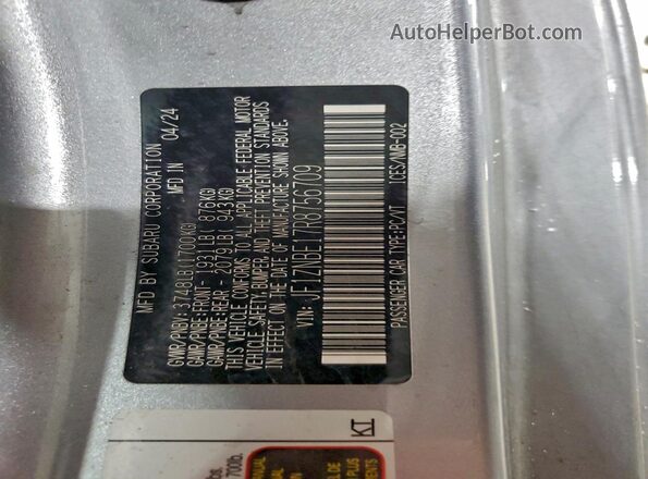 JF1ZNBE17R8756709 2024 TOYOTA GR86 Silver 