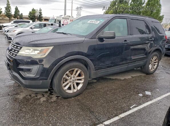 1FM5K7B84GGA04108 2016 FORD FORD EXPLORER Black Tył lewy