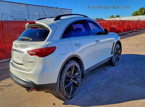 JN8CS1MW2HM411677 2017 INFINITI QX70 White წინა ხედი