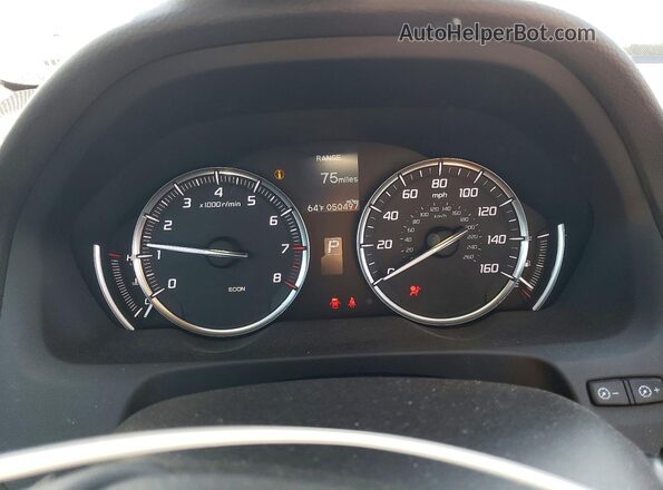 19UUB1F3XGA009619 2016 ACURA TLX Белый Вид щитка приборов