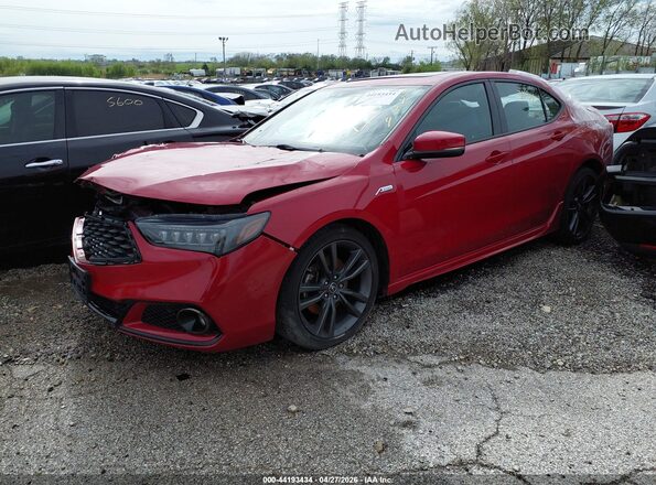 19UUB1F61KA003291 2019 ACURA TLX Red Передня ліва чверть