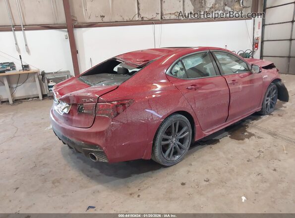19UUB1F61KA003291 2019 ACURA TLX Red Задня права чверть