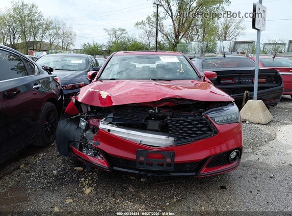 19UUB1F61KA003291 2019 ACURA TLX Red Вид задньої частини салону