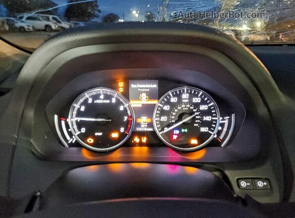 19UUB2F5XJA009182 2018 ACURA TLX White ხელსაწყოთა პანელის ხედი