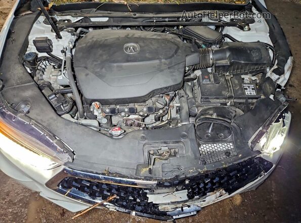 19UUB2F5XJA009182 2018 ACURA TLX White უკანა სალონის ხედი