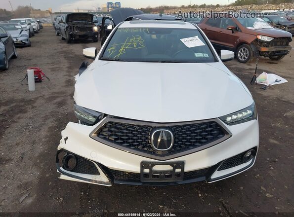 19UUB2F69LA004986 2020 ACURA TLX White Widok zestawu wskaźników