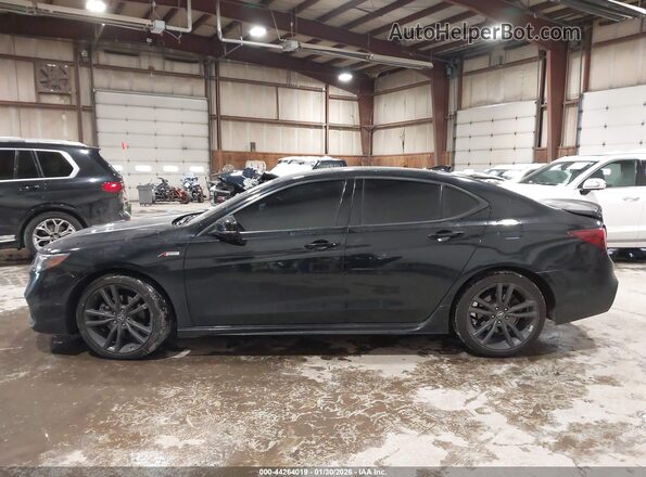 19UUB3F6XLA000399 2020 ACURA TLX Black Vista interior de 360 grados