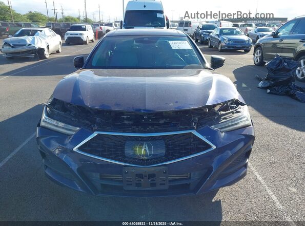 19UUB5F49MA006948 2021 ACURA TLX Blue Вид задньої частини салону