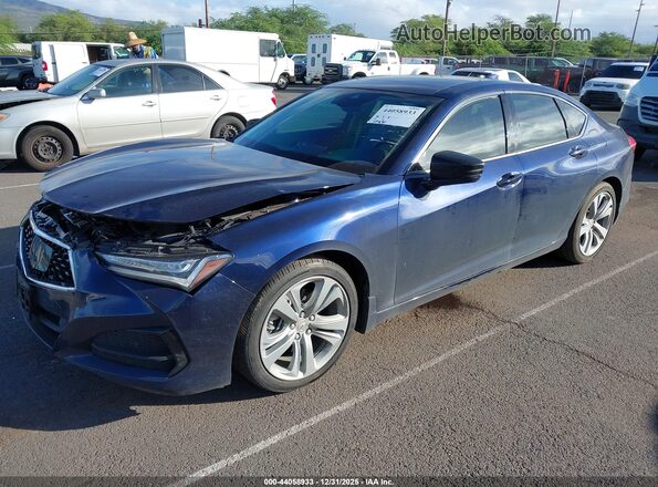 19UUB5F49MA006948 2021 ACURA TLX Blue Передня ліва чверть
