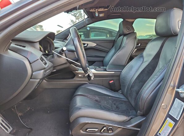19UUB5F55NA003930 2022 ACURA TLX Charcoal Widok wnętrza z przodu