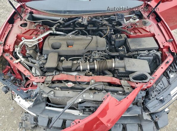 19UUB5F59NA005681 2022 ACURA TLX Red უკანა სალონის ხედი