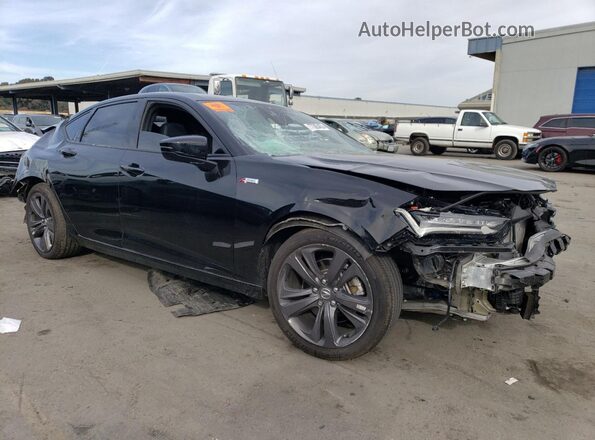19UUB6F50PA000202 2023 ACURA TLX Черный Передняя правая четверть