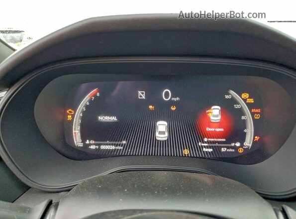 19UUB6F52SA003725 2025 ACURA TLX Black Вид щитка приладів