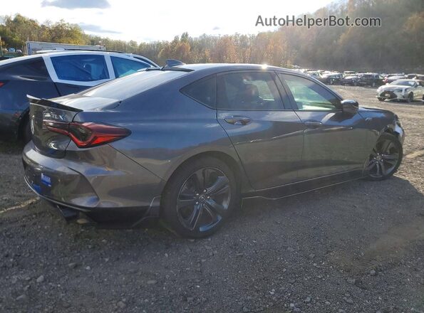 19UUB6F54NA002001 2022 ACURA TLX Gray Задня права чверть