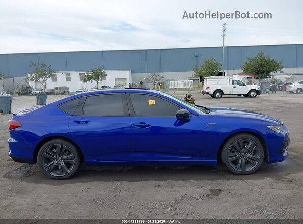 19UUB6F55MA000532 2021 ACURA TLX Blue Widok zestawu wskaźników