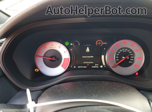 19UUB6F55NA002346 2022 ACURA TLX White Instrument cluster view