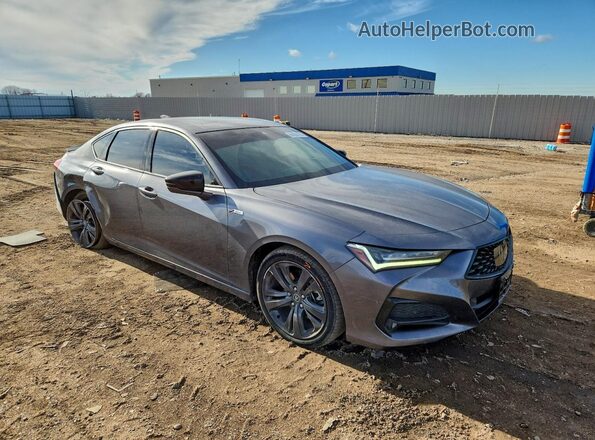 19UUB6F59NA001040 2022 ACURA TLX Gray Delantero derecho