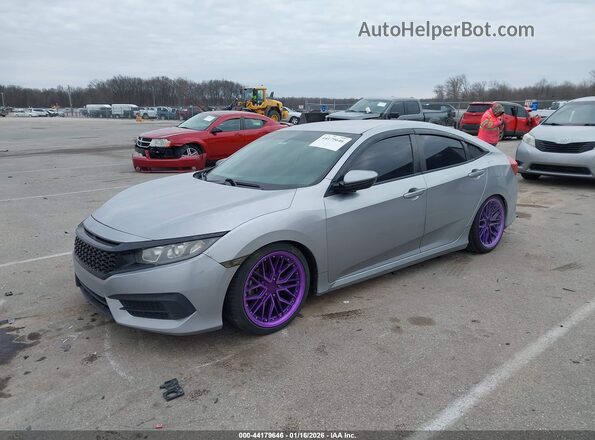 19XFC2E57GE025433 2016 HONDA CIVIC Silver Front left